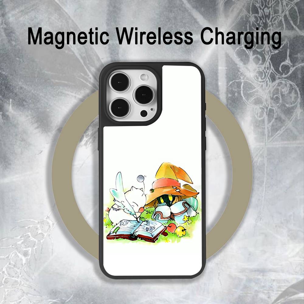 Moogle F-Final Fantasy Vivi Case For iPhone 17,16,15,14,13,12,11,Pro,Max,Plus,Mini,SE4,E Magnetic Magsafe Wireless Charging