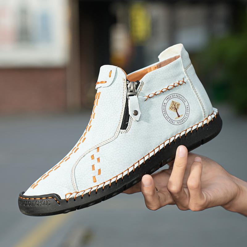 

Ботильоны высокого качества 2024 года, новые кроссовки для мужчин, модная повседневная обувь в стиле Харадзюку, удобная нескользящая обувь с высоким верхом 43 белый