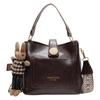 Bag women's 2025 new bucket bag brown design texture women's broadband shoulder messenger bag