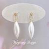 Soft Pearl Earrings with Diamond Shaped Pearl Earrings, Court Style Retro and Fashionable Earrings, with A Niche Temperament