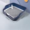 Middle Large Dogs Fenced Toilet Splash Proof Leak Proof Dog Urinal Pet Cleaning Toilet Basin Large Size Pet Litter Box Training Toilet 52*46*14cm