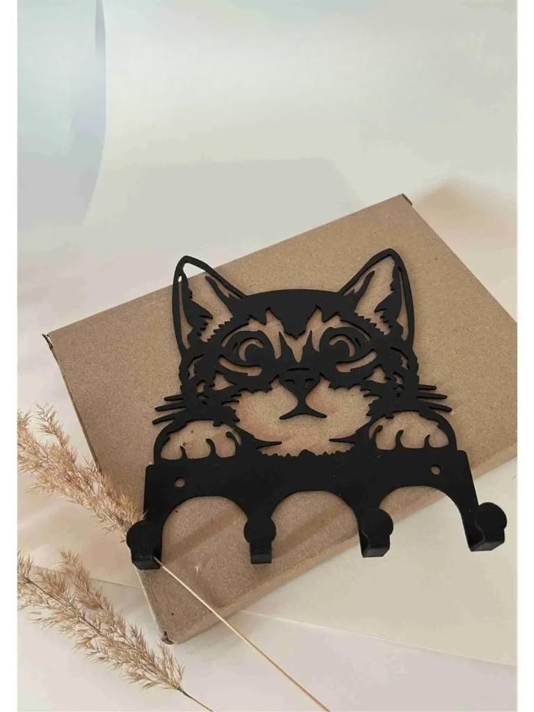 Wall-Mounted Key Cabinet – Cat Design