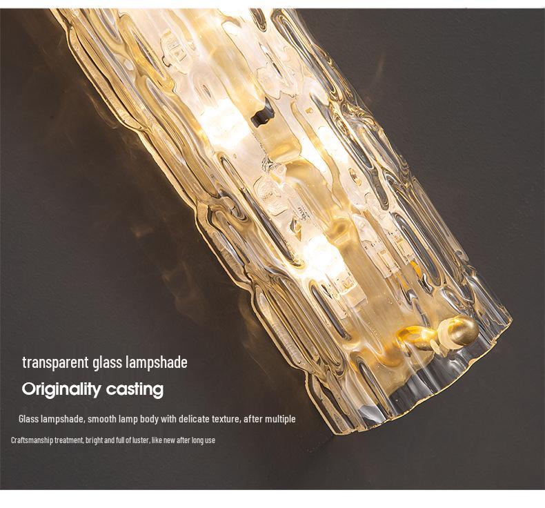 All-Copper Modern Bedside Wall Lamp - Creative Decorative Light for Bedroom and Living Room