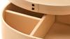 Bento Box with x x Urethane Current Model j-kitchens Rice-Retention Function, 17.5cm 11.3cm 6.3cm, 500ml, Coating/Natural White,
