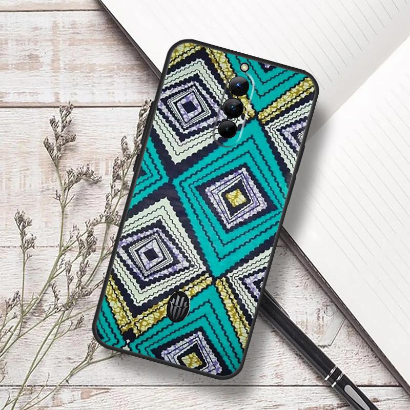 African Fabric Print Case For ZTE Nubia RedMagic 6 7 6S 7S Pro 5G RedMagic 11 8 8S 9 9S 10S Pro Plus 10 Air Cover