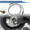 UXCELL 160cm Motorcycle Brake Clutch Oil Hose Line Silver Tone