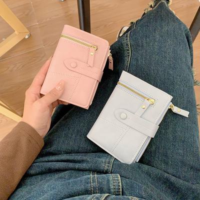 Damen Geldbörse ins Damen kleine Geldbörse Damen High-End Sense kleine Faltgeldbörse kurz, dreifach Clutch