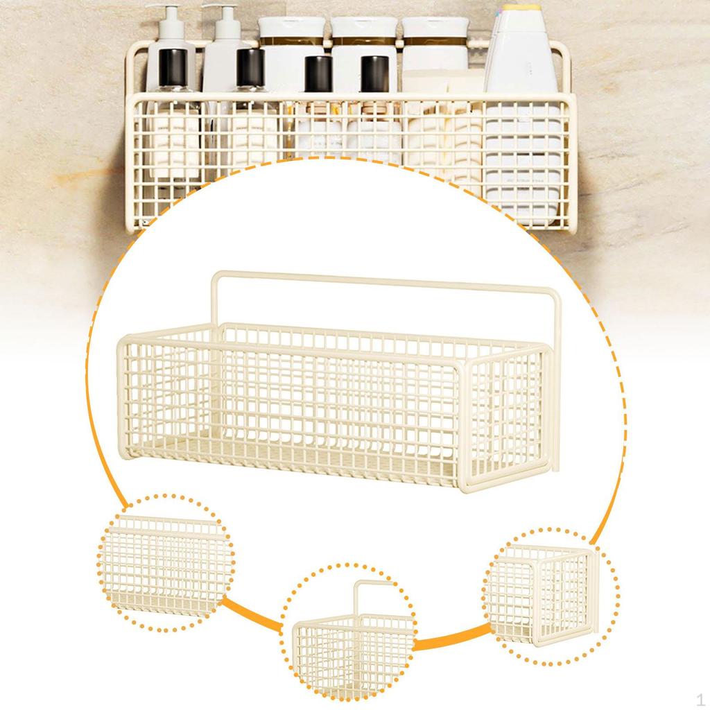 Spice Rack Organizer Hanging Kitchen Basket Lightweight Wall Mount Wire Storage for Office