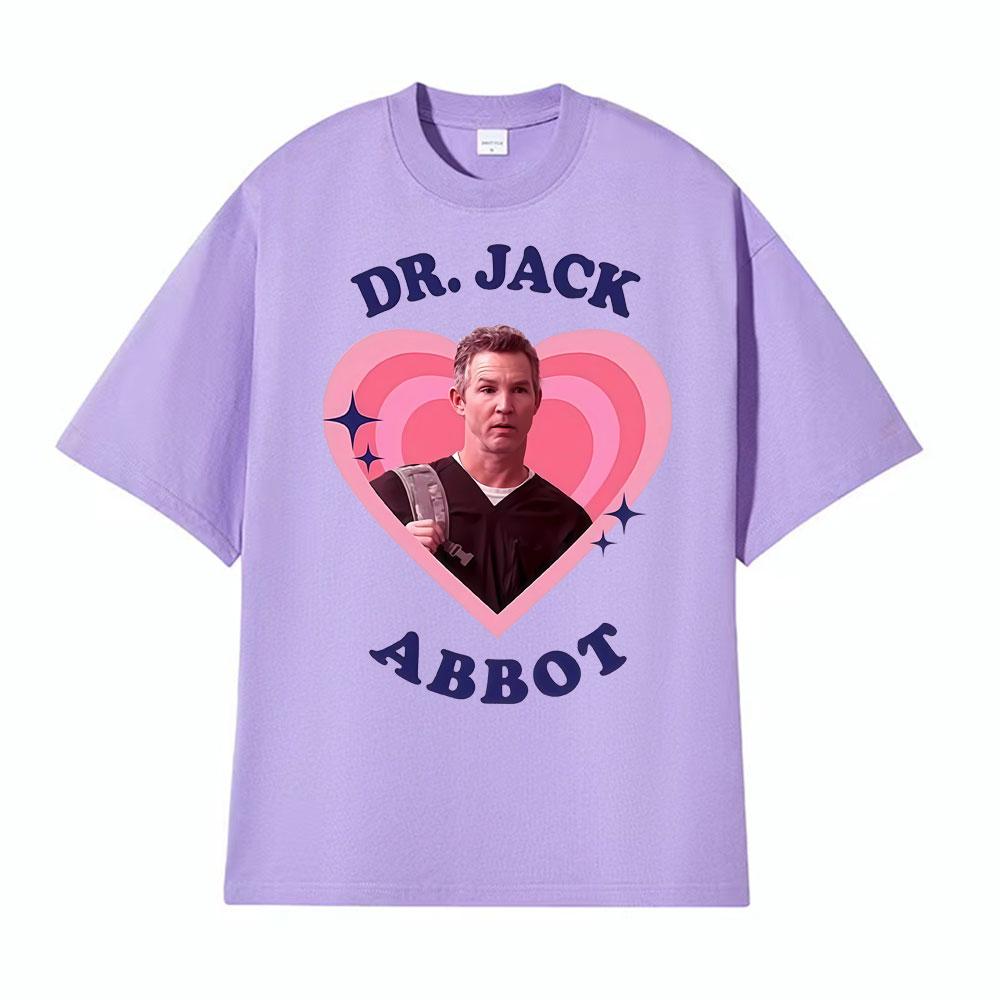 Funny Dr Jack Abbot Retro Pop Art Heart Printed T Shirts Men Women Fashion Hip Hop Oversized T Shirt Loose 100 Cotton Tshirts