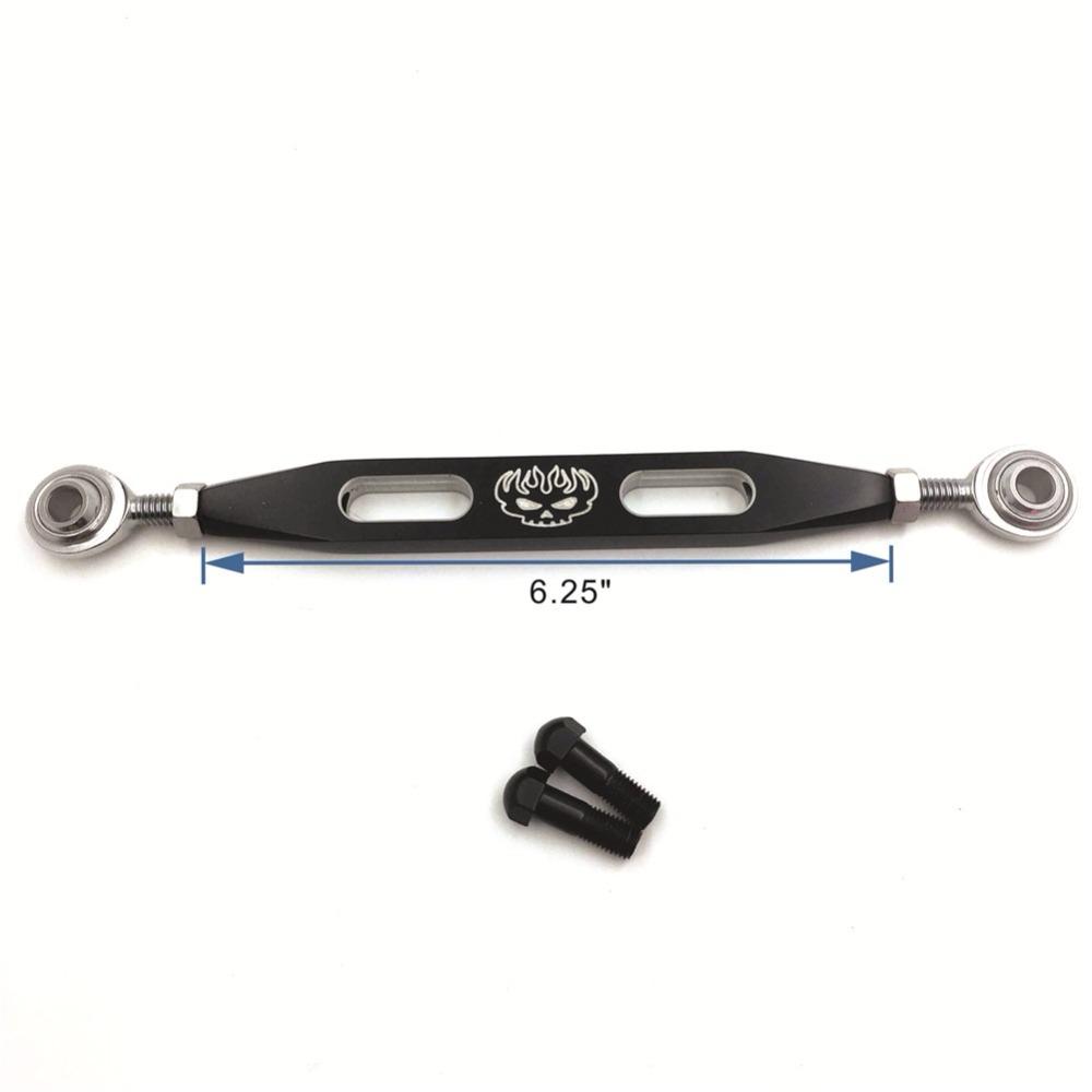 Motorcycle Gear Shift Linkage For Harley Davidson 2004-later Sportster 1200/Forty Eight Black Slotted Flame Skull