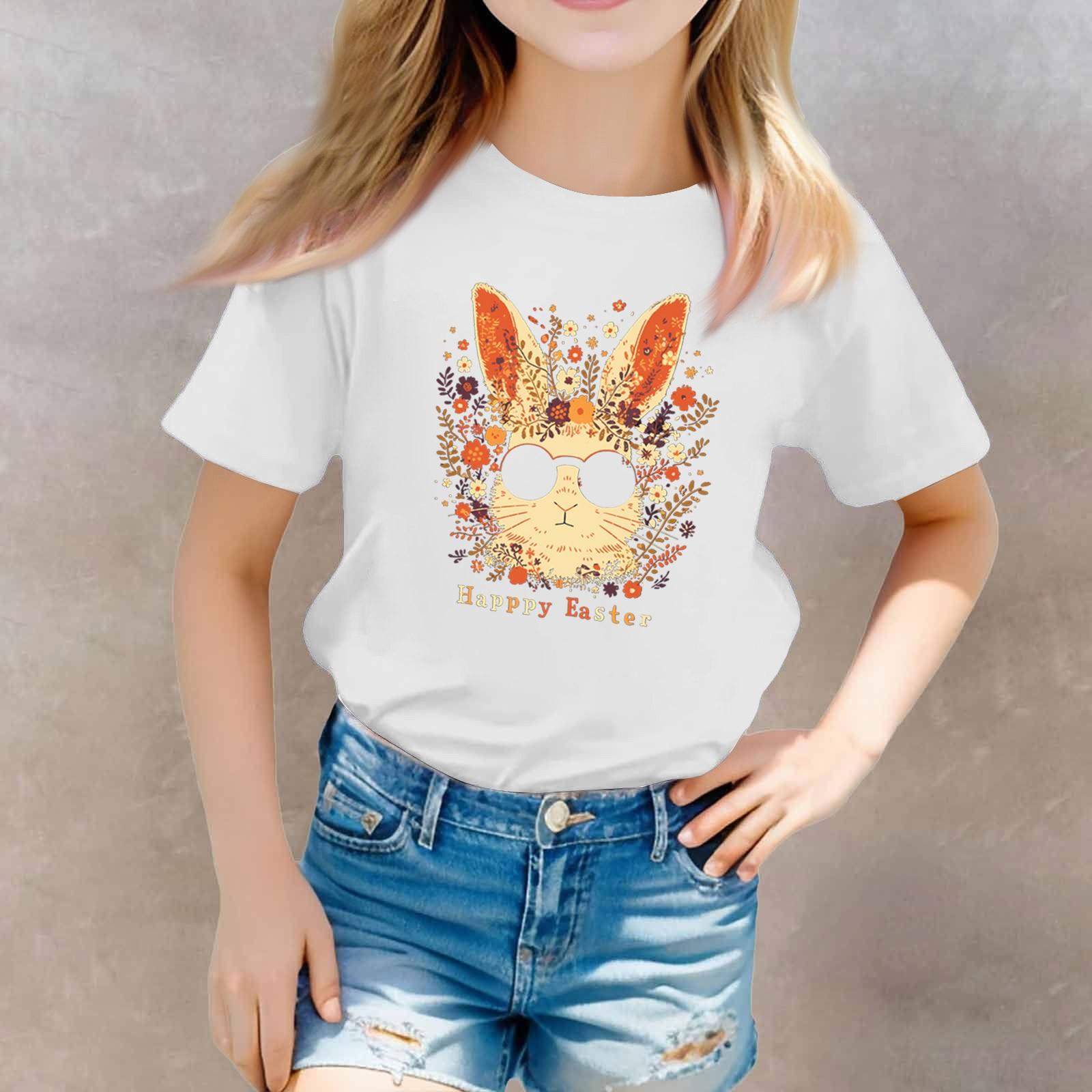 

Футболки для малышей, девочек и мальчиков, детские футболки с короткими рукавами и принтом для мальчиков и девочек 100 белый