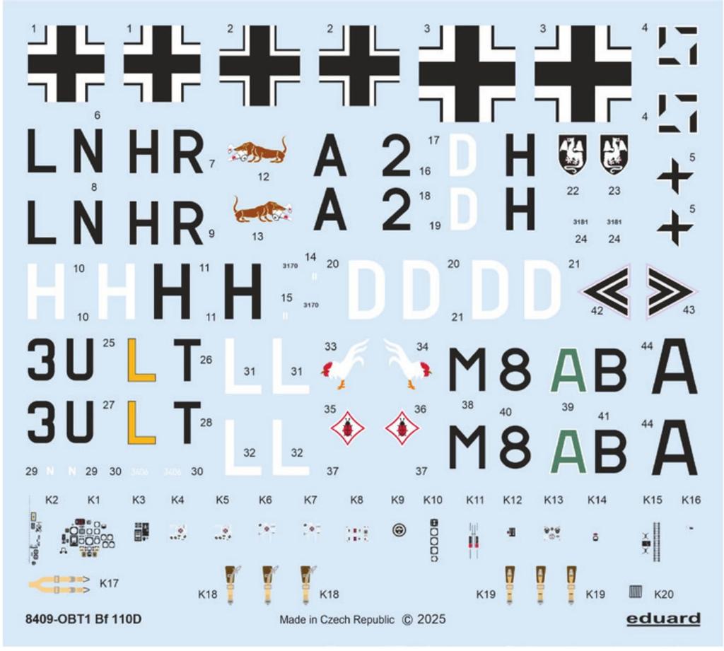 Eduard Weekend Edition Bf110D Plastic Model EDU8409 1/48 (Airplane)