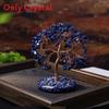 Natural Crystal Wealth Tree Home Decor With Rainbow Colors For Living Room Display