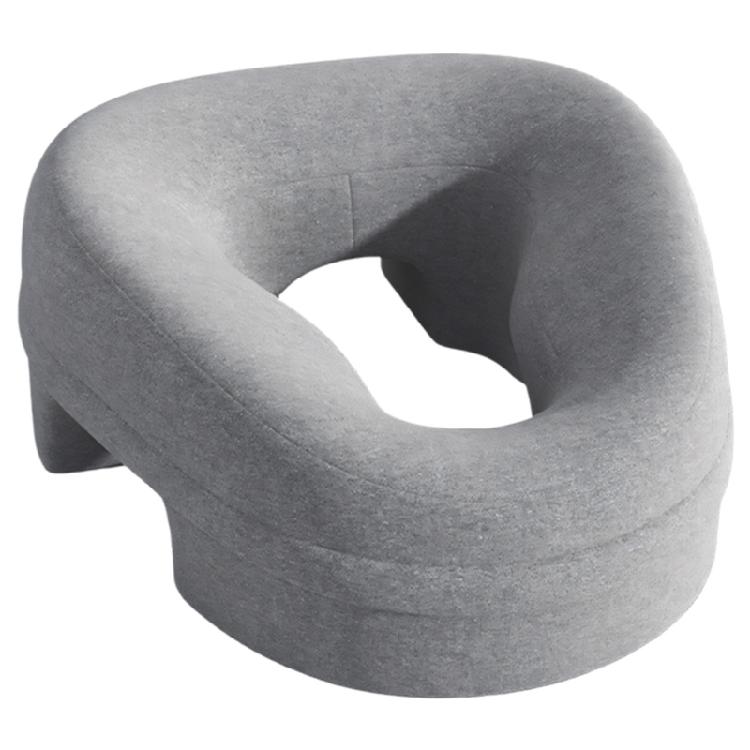 

Comfortable Face Rest Cushion Make Of Supportive Memory Foam Ergonomic Breathable Head Pillow For Enhances Relaxation светло-серый