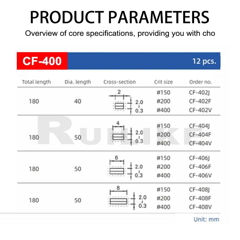 Ruilike CF-400 Professionelles Diamantfeilen-Set für Metall Schmuck Glas Keramik Schleifen Polieren Präzisions-Handwerkzeug-Set