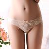 Bezešvá dámská tanga G-String s květinovou krajkou Průhledné sexy spodní prádlo