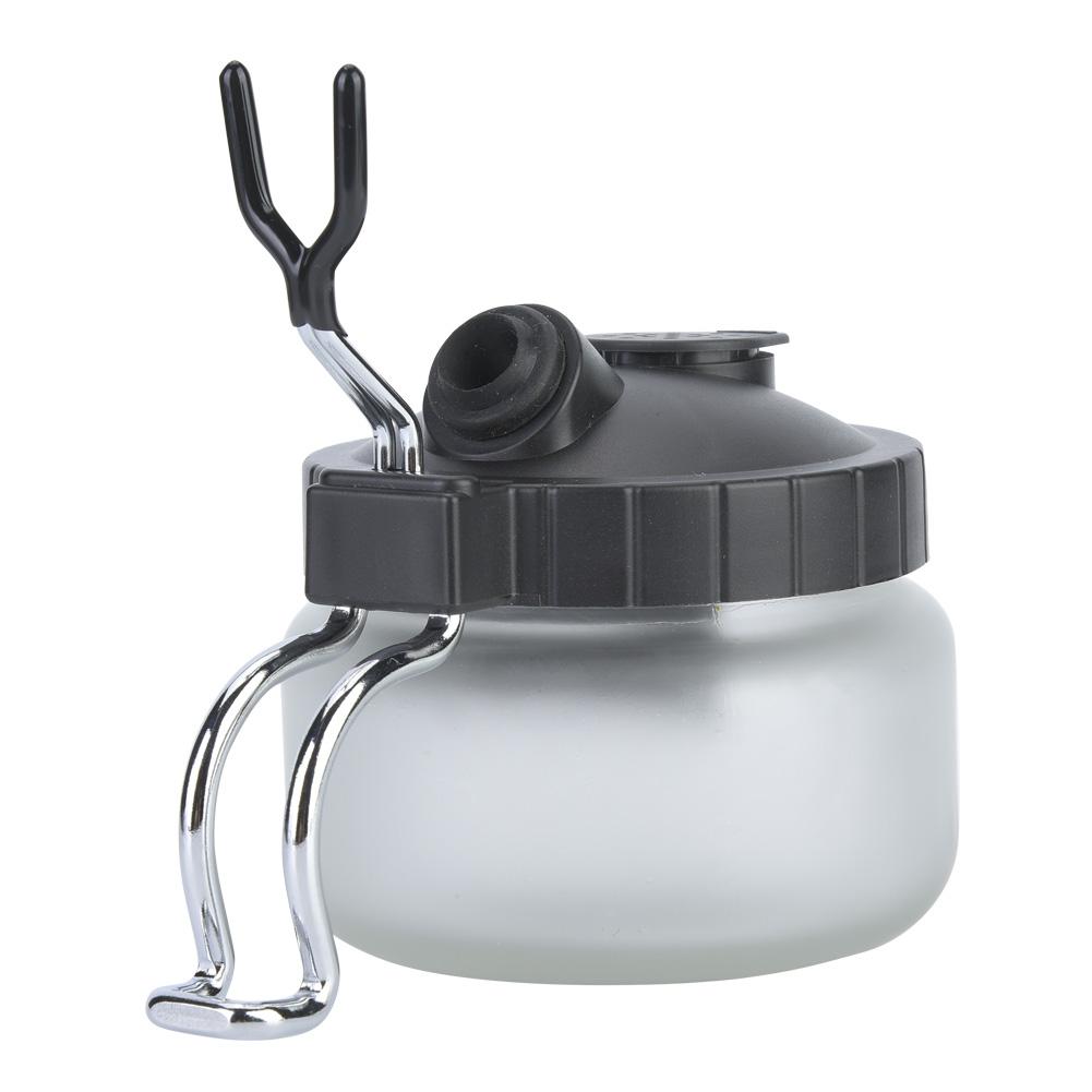 Airbrush Reinigungstopf Glas Stahl und Kunststoff Hergestellt Farbreinigungsglas(Matttopf)