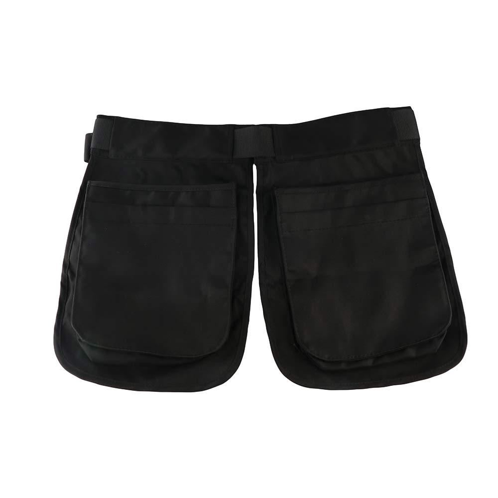 Black Waist Pack Multi-functional Fanny Pack Wear Resistant Apron Belt Bag  Mountaineering