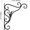 Hanging Plant Hanger Outdoor Metal Hanging Brackets Fence Wall Hooks for Flower Baskets Bird Feeders Lanterns Wind Chimes