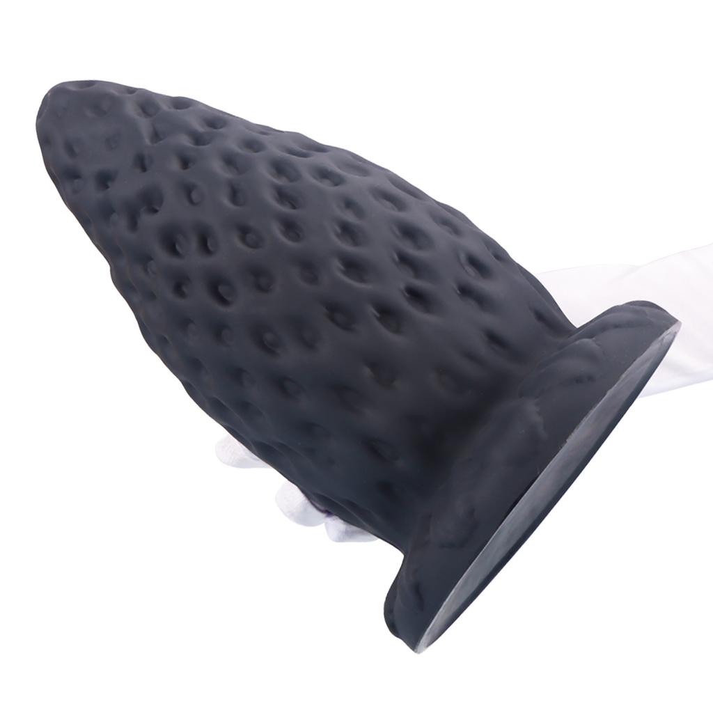 Giant Strawberry Anal Stopper Liquid Silicone Heavy Duty Ultra Thick Fist Intercourse Anal Stopper Male Female