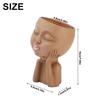 Mannequin Resin Cheek Resting Flower Pot Face Flower Pot