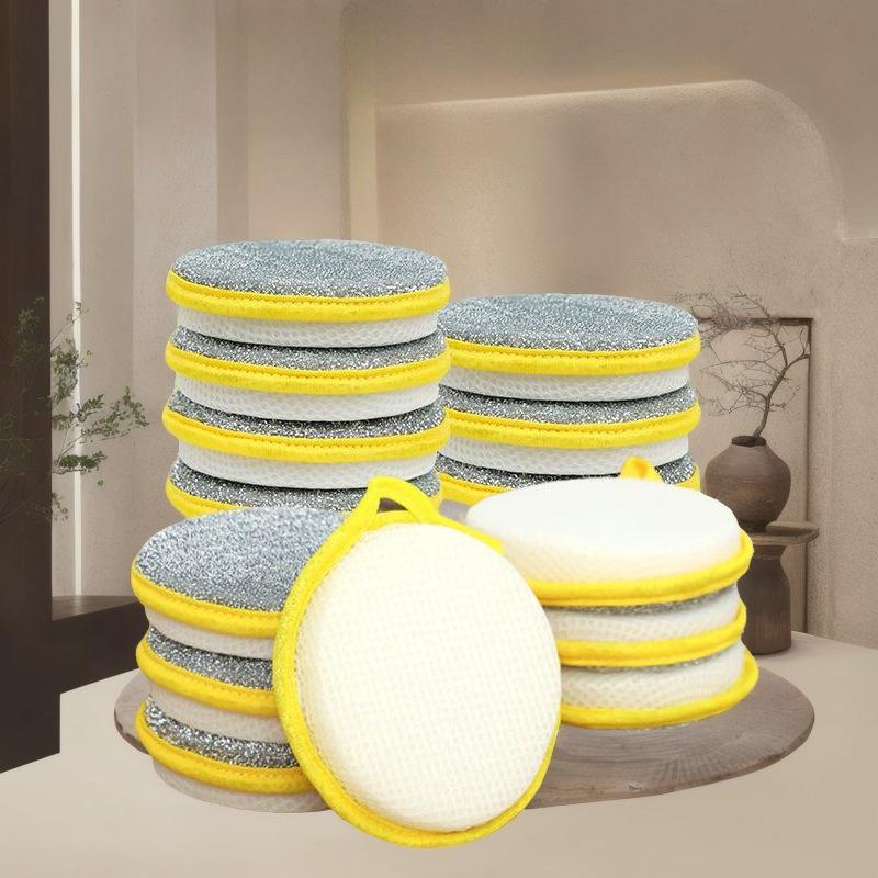 5 Double Side Dishwashing Sponge Dish Washing Brush Pan Pot Wash Sponges Household Cleaning Reusable Kitchen Tools
