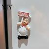 Chef Magnetic Decor Cartoon Fat Fridge Magnet, Hand-painted 3D Refrigerator Decoration Picture Photo Holder for Home Office Kitchen Magnet