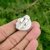 Round Rainbow Moonstone Gemstone 925 Silver Statement Flower Stackable Wife Ring
