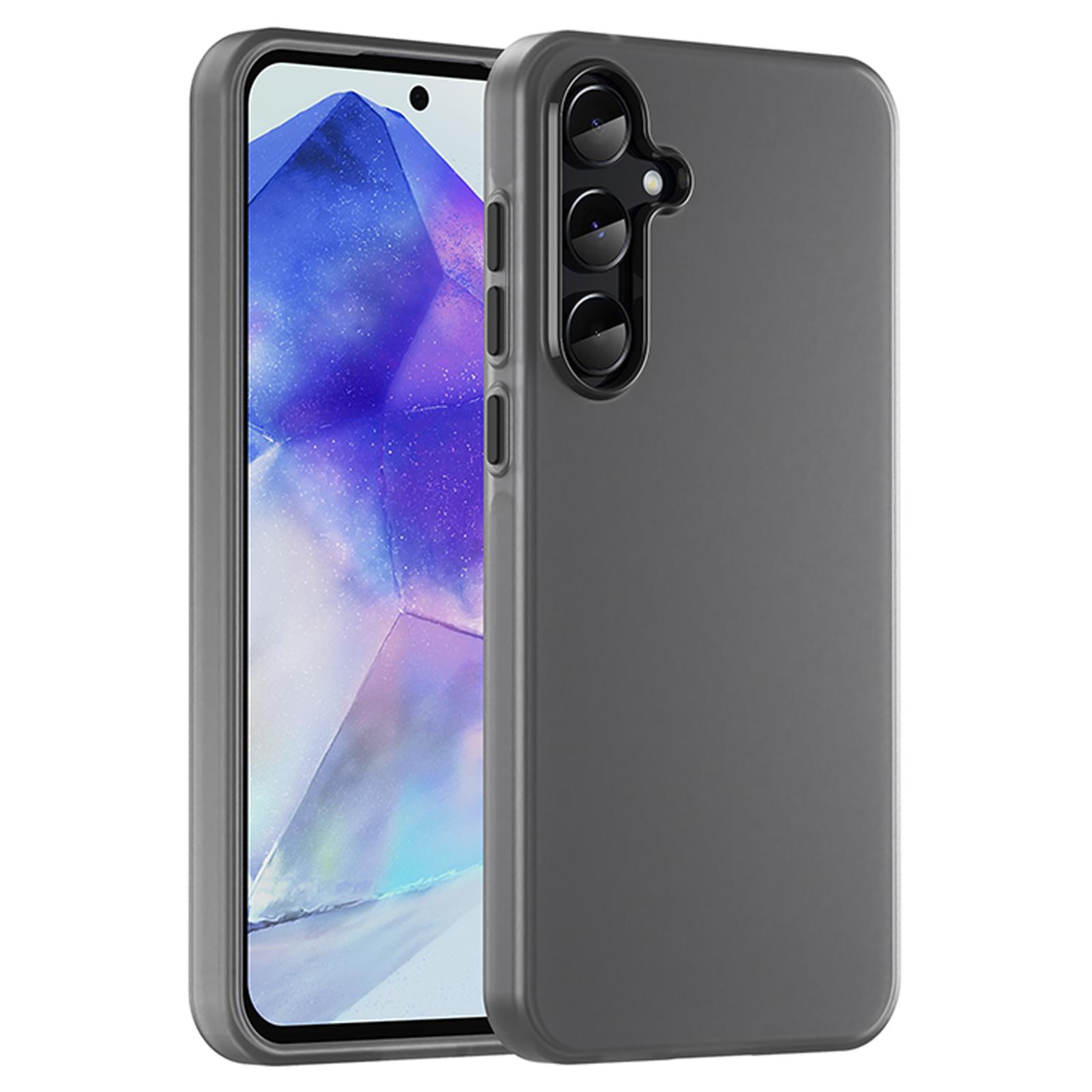 

For Samsung Galaxy A55 5G Case TPU + PC Phone Back Cover Matte Translucent Design A