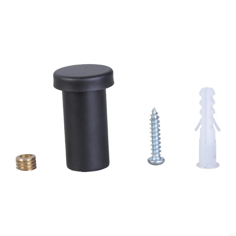 Packung mit 6 modernen Mantelhaken mit Schrauben Moderne schwarze/goldene Wandhaken Kleiderbügel für hinter der Tür zur effizienten Aufbewahrung zu Hause X3UC