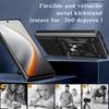 Slide Lens Armor Funda for Tecno Pova 7 4G Case for Tecno Pova7 4G Case Magnetic Ring Stand Holder Cover Shockproof Capa