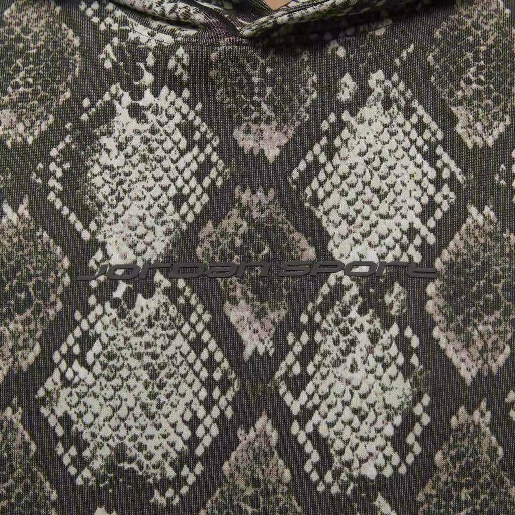 Jordan SS25 Quick-Dry Pullover Hoodie Men hoodies Sail-White Carbon-Black HF9895010