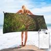 Magic Green Tree Beach Towel Soft Microfiber Quick Dry Absorbent Quick Towels For Bath