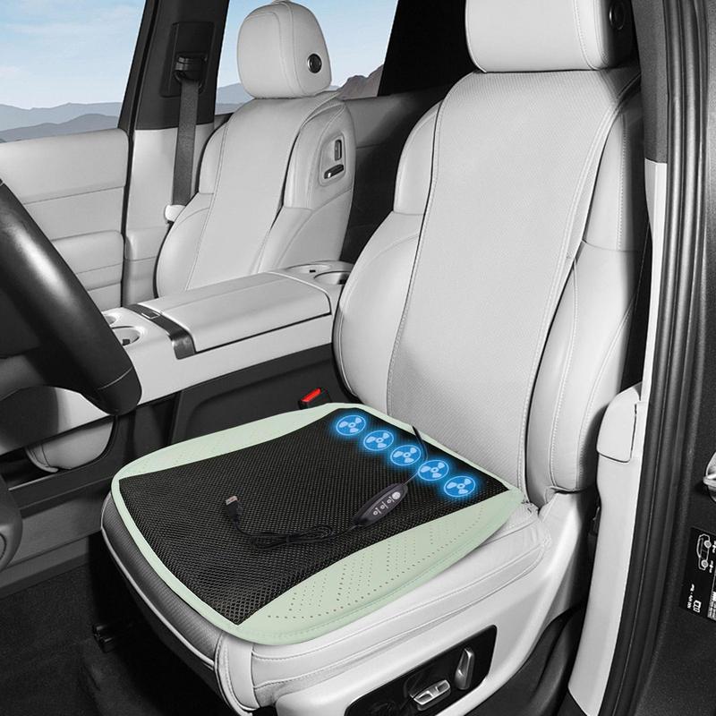 Car Seat Summer Cool Air Seat Cushion 3 Speeds Adjustable Fan Ventilation Seat Cooling Pad For Car Home Travel