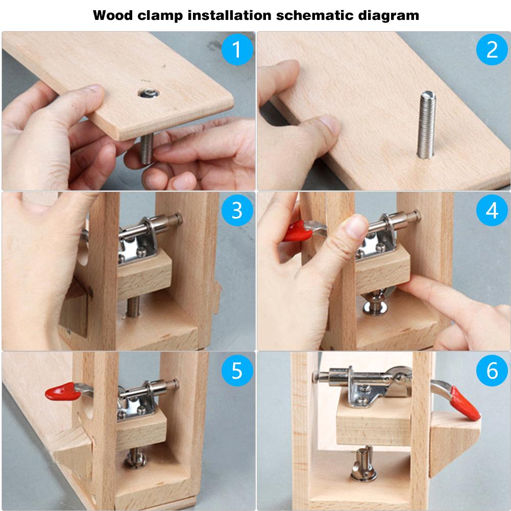 Leather Craft Retaining Clip Leather Clamp Tool Leather Desktop Stitching Retaining Clip for Leathercraft Sewing Table Desktop