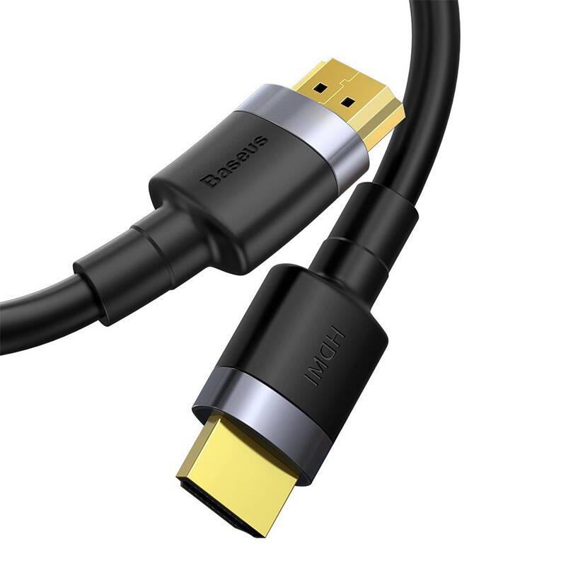 Kabel Hdmi 2.0 Baseus Cafule, 4K, 3D, 2M (Czarno-Szary)