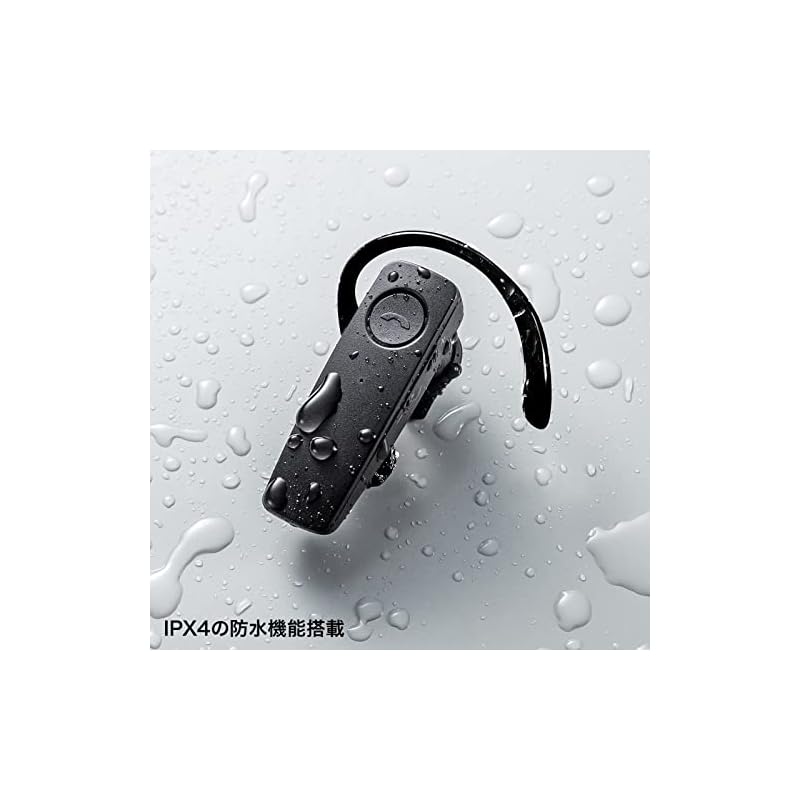 Sanwa Supply Waterproof Bluetooth Single Ear Headset MM-BTMH41WBKN FREE