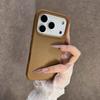 Luxury Candy Color Leather Matte Phone Case For iPhone 11 12 13 14 15 16 17 Pro Max Plus Air Shockproof Bumper Back Cases Cover