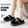 Plush cotton slippers women's autumn and winter new indoor home non-slip thick bottom warm men's cotton slippers