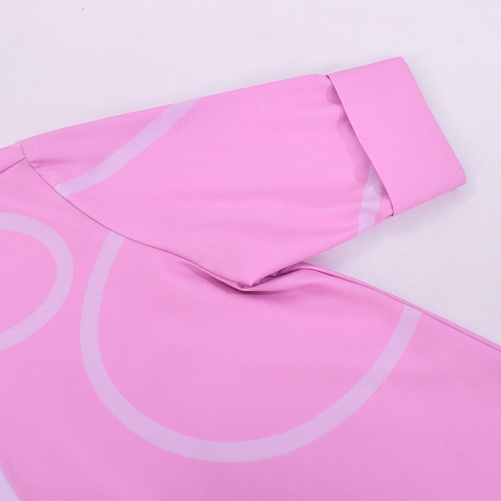 K-Pop Demon Hunter Jinu Cosplay Costume Shaka Boys Devil Boy Group Anime Pink Shirt with Sleeveless Undershirt