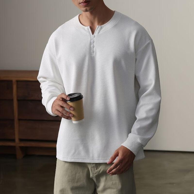 

Мужской свитшот DK с V-образным вырезом, свободного кроя, с длинным рукавом 2XL