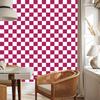 Purple Checkerboard Wallpaper for Living Room and Bedroom 50x1000