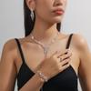 Bridal Jewelry Set - Necklace  Earrings  and Four-piece Set - Wedding Accessories - Banquet Dress Necklace Set