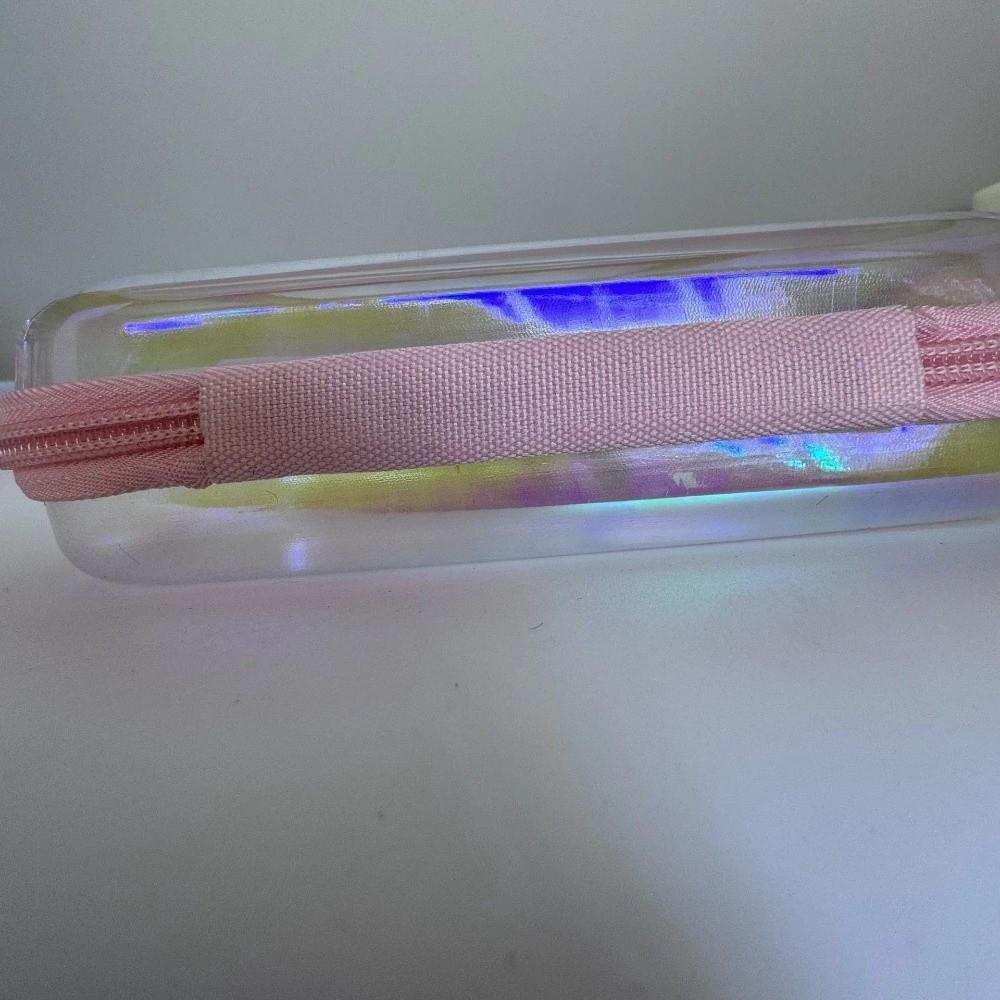 Průhledný Laserový Úložný Box Organizér Design Stolní Organizér Čisticí Úložný Prostor