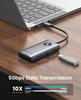 Docking ORICO 6 In 1 USB 4K PD 2 1 USB C Multiport Adapter for Windows Mac Station, Hub, HDMI, 2.5G Ethernet, 100W, USB-A 3.0 Ports, USB-C 3.0 Port,