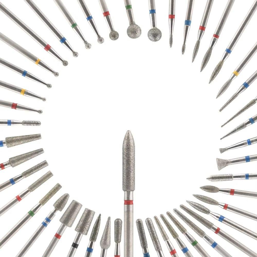 10Pcs Russian Style Nail Art Drill Bit Kits High-hardness Cuticle Nail Grinding Bits  Sander Tool