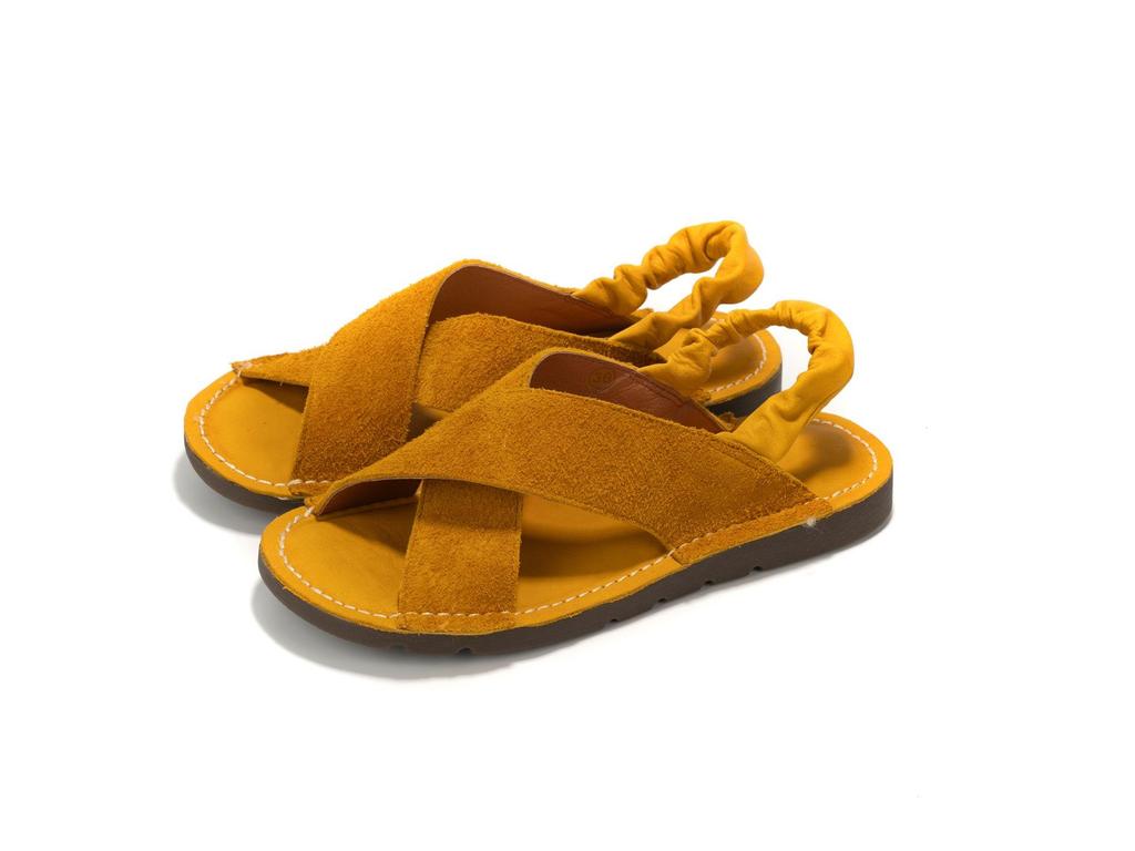 Leather flat-soled sandals women's summer retro handmade cross-strapped first-layer cowhide sandals soft-soled casual women's shoes