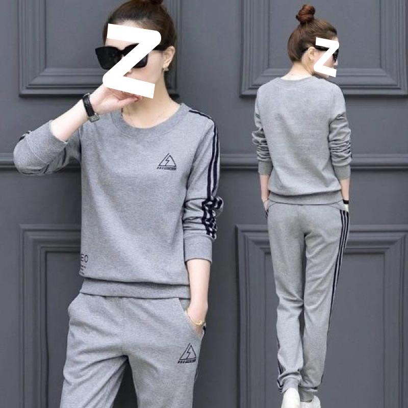 Tuta Sportiva Primavera e Autunno da Donna Stile Coreano Casual Manica Lunga