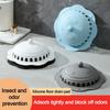 Silicone Sewer Outfall Drain Filter Anti-blocking Round Shape Floor Drain Mesh Cover Hair Clean Up Shower Drainage Protector