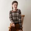 Women's Elegant Round Neck Cashmere-Style Sweater: Thinning, Thick Base Layer for Autumn/Winter 2025